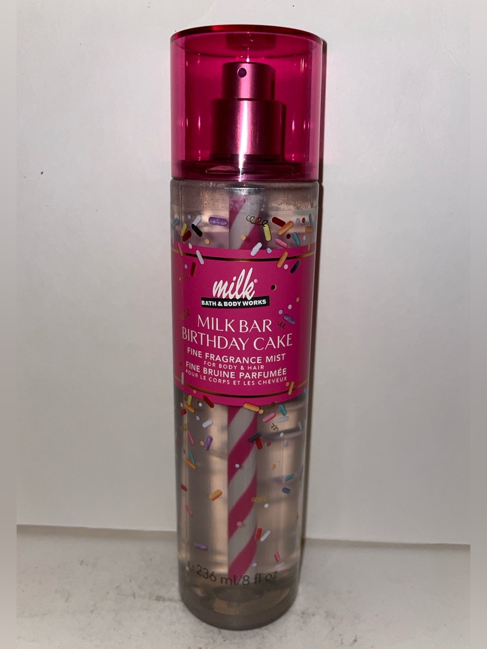 Bath & Body Works Milk Bar Birthday Cake Fragrance Mist 8oz Discontinued New